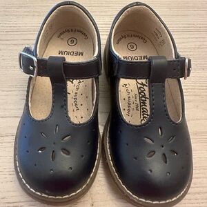FootMates Navy T-Strap Dress Shoes for Toddlers